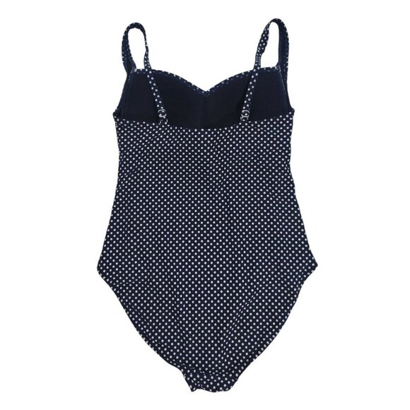 Nip Tuck Swim Women's Navy Polka Dot One-Piece Swimsuit,(16), Adjustable Straps - Picture 2 of 8